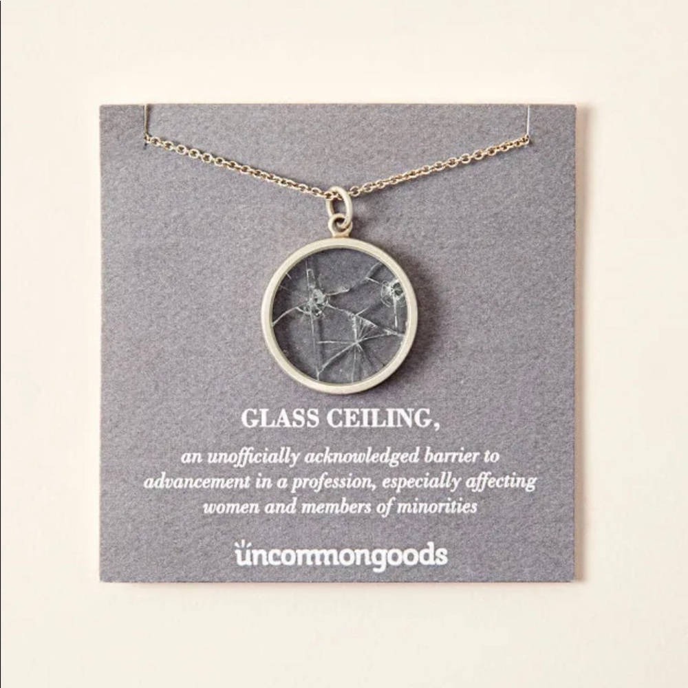 Uncommon Goods Shattered Glass Ceiling Necklace